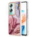 For OPPO A79 5G Electroplating Marble Dual-side IMD Phone Case