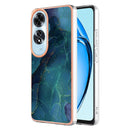 For OPPO Reno 10 5G Electroplating Marble Dual-side IMD Phone Case