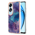 For OPPO A60 4G Electroplating Marble Dual-side IMD Phone Case