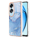 For OPPO Reno 10 5G Electroplating Marble Dual-side IMD Phone Case
