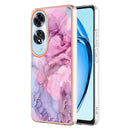 For OPPO Reno 10 5G Electroplating Marble Dual-side IMD Phone Case