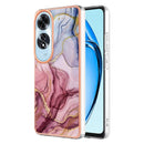 For OPPO Reno 10 5G Electroplating Marble Dual-side IMD Phone Case