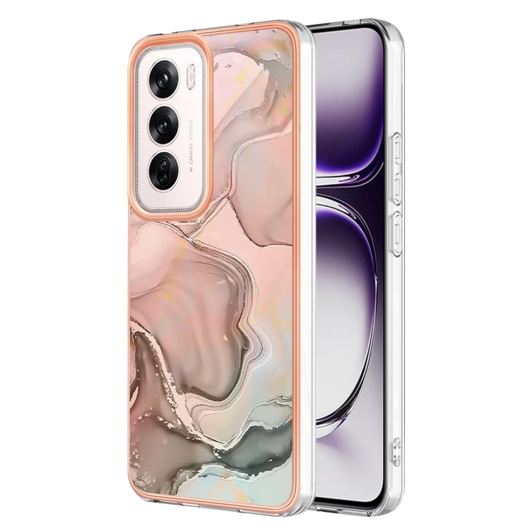 For OPPO Reno 11 F 5G Electroplating Marble Dual-side IMD Phone Case