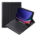 For Samsung Galaxy Tab S10+ Detachable Bluetooth Keyboard Leather Tablet Case with pen holder