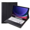 For Samsung Galaxy Tab S9+ / S9 FE+ Detachable Bluetooth Keyboard Leather Tablet Case with pen holder