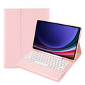 For Samsung Galaxy Tab S10+ Detachable Bluetooth Keyboard Leather Tablet Case with pen holder