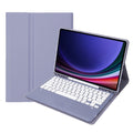 For Samsung Galaxy Tab S10+ Detachable Bluetooth Keyboard Leather Tablet Case with pen holder