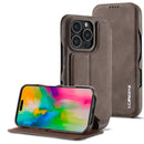 LC.IMEEKE Hon Ancient Series Flip Leather Phone Case, For iPhone 15 Pro Max, For iPhone 15 Pro, For iPhone 15 Plus, For iPhone 15