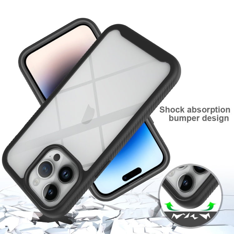 For Apple iPhone 15 Pro Max Shockproof TPU Clear PC Phone Case