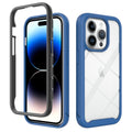 For Apple iPhone 15 Pro Shockproof TPU Clear PC Phone Case