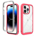 For Apple iPhone 15 Pro Shockproof TPU Clear PC Phone Case