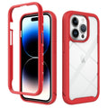 For Apple iPhone 15 Pro Shockproof TPU Clear PC Phone Case