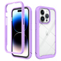 For Apple iPhone 15 Pro Shockproof TPU Clear PC Phone Case