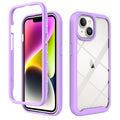 For Apple iPhone 15 Shockproof TPU Clear PC Phone Case