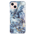 For iPhone 15 Marble Cover TPU Phone Case