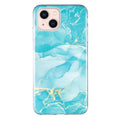 For iPhone 15 Marble Cover TPU Phone Case