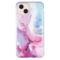 For iPhone 15 Marble Cover TPU Phone Case