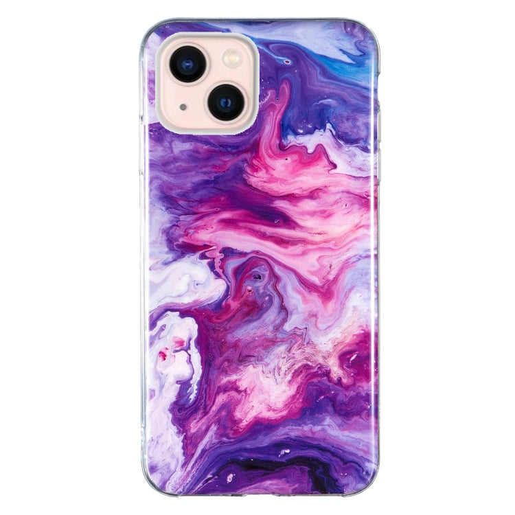 For iPhone 15 Marble Cover TPU Phone Case