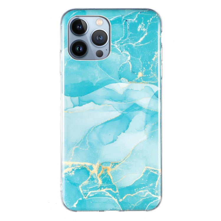 For iPhone 15 Marble Cover TPU Phone Case