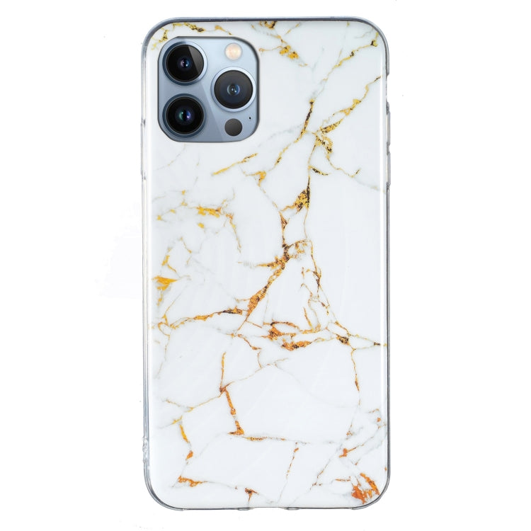 For iPhone 15 Pro Marble Cover TPU Phone Case