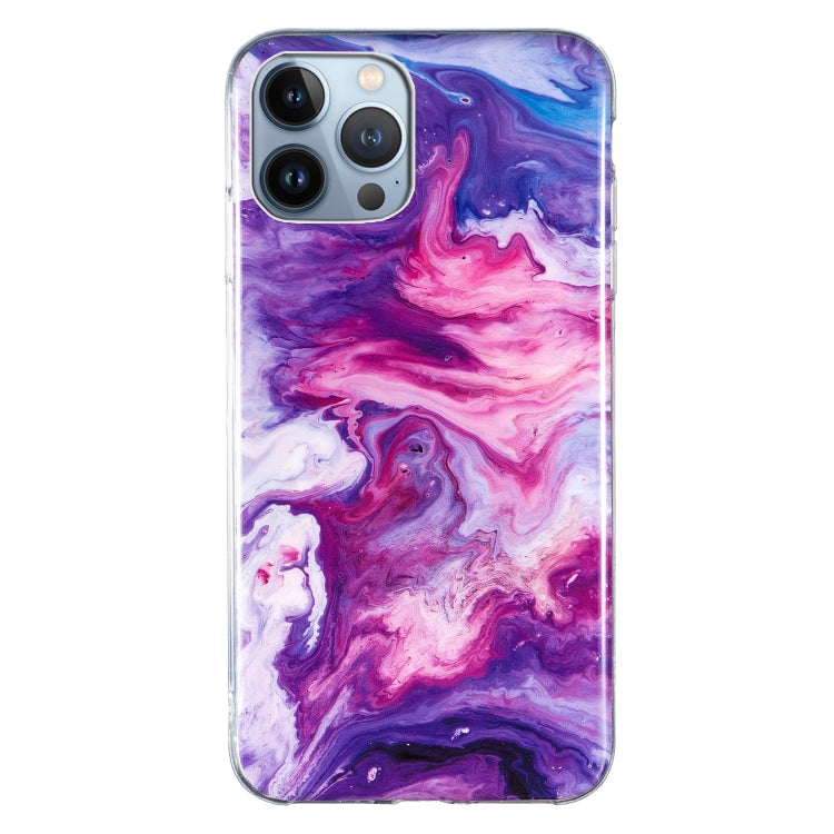 For iPhone 15 Marble Cover TPU Phone Case