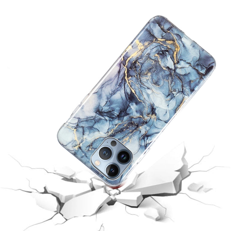 For iPhone 15 Pro Marble Cover TPU Phone Case