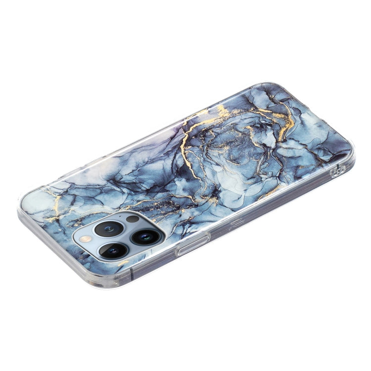 For iPhone 15 Marble Cover TPU Phone Case