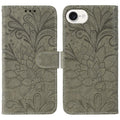 Lace Flower Embossing Flip Leather Phone Case, For iPhone 17e / 16e, For iPhone 17 Pro Max, For iPhone 17 Pro, For iPhone 17