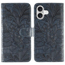 Lace Flower Embossing Flip Leather Phone Case, For iPhone 17e / 16e, For iPhone 17 Pro Max, For iPhone 17 Pro, For iPhone 17