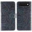 Lace Flower Embossing Flip Leather Phone Case, For iPhone Air, For iPhone 16 Pro Max, For iPhone 16 Pro, For iPhone 16 Plus