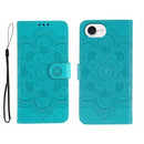 Sun Mandala Embossing Leather Phone Case, For iPhone 16e / 17e, For iPhone 17 Pro Max, For iPhone 17 Pro