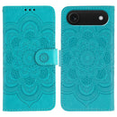 Sun Mandala Embossing Leather Phone Case, For iPhone 17, For iPhone Air, For iPhone 15 Pro Max