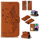 Feather Pattern Litchi Texture Leather Phone Case, For iPhone 15 Pro Max, For iPhone 15 Pro, For iPhone 15 Plus, For iPhone 15