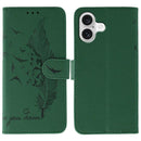 Feather Pattern Litchi Texture Leather Phone Case, For iPhone 17 Pro Max, For iPhone 17 Pro, For iPhone 17, For iPhone Air