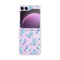 Samsung Galaxy Z Flip 6 Painted Pattern PC Transparent Folding Phone Case Cover