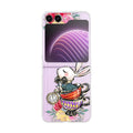 Samsung Galaxy Z Flip 6 Painted Pattern PC Transparent Folding Phone Case Cover