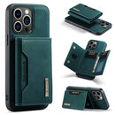 DG.MING M2 Series 3-Fold Card Bag Wallet Leather Phone Case, For iPhone 16, For iPhone 15 Pro Max, For iPhone 15 Pro, For iPhone 15 Plus