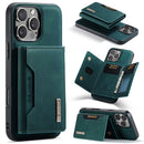 DG.MING M2 Series 3-Fold Card Bag Wallet Leather Phone Case, For iPhone Air, For iPhone 16 Pro Max, For iPhone 16 Pro, For iPhone 16 Plus