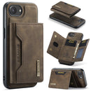 DG.MING M2 Series 3-Fold Card Bag Wallet Leather Phone Case, For iPhone 17e / 16e, For iPhone 17 Pro Max, For iPhone 17 Pro, For iPhone 17