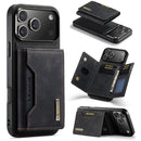 DG.MING M2 Series 3-Fold Card Bag Wallet Leather Phone Case, For iPhone 17e / 16e, For iPhone 17 Pro Max, For iPhone 17 Pro, For iPhone 17