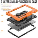 For Samsung Galaxy Tab S9 Silicone Hybrid PC Tablet Case with Handle