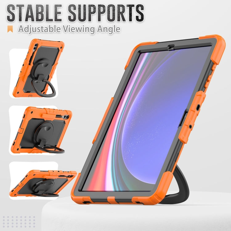 For Samsung Galaxy Tab S9+ / S10+ Silicone Hybrid PC Tablet Case with Handle