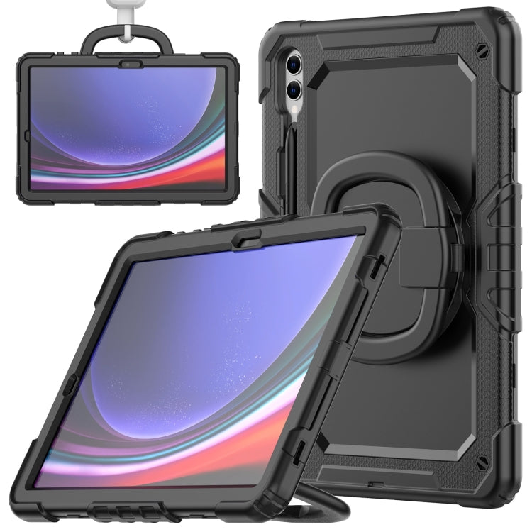 For Samsung Galaxy Tab S9+ / S10+ Silicone Hybrid PC Tablet Case with Handle