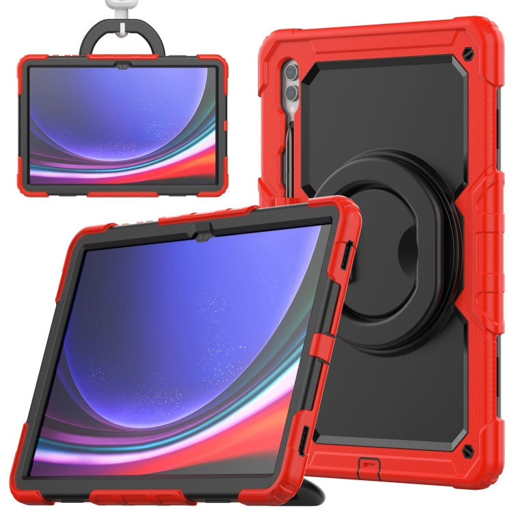 For Samsung Galaxy Tab S9 Silicone Hybrid PC Tablet Case with Handle