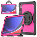 For Samsung Galaxy Tab S10 Ultra Silicone Hybrid PC Tablet Case with Handle