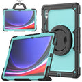 For Samsung Galaxy Tab S10 Ultra Silicone Hybrid PC Tablet Case with Handle