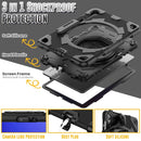 For Samsung Galaxy Tab S9+ Rotation Handle Silicone Hybrid PC Tablet Case