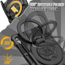 For Samsung Galaxy Tab S9+ Rotation Handle Silicone Hybrid PC Tablet Case