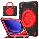For Samsung Galaxy Tab S9+ Rotation Handle Silicone Hybrid PC Tablet Case