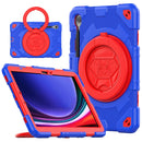 For Samsung Galaxy Tab S9+ Rotation Handle Silicone Hybrid PC Tablet Case
